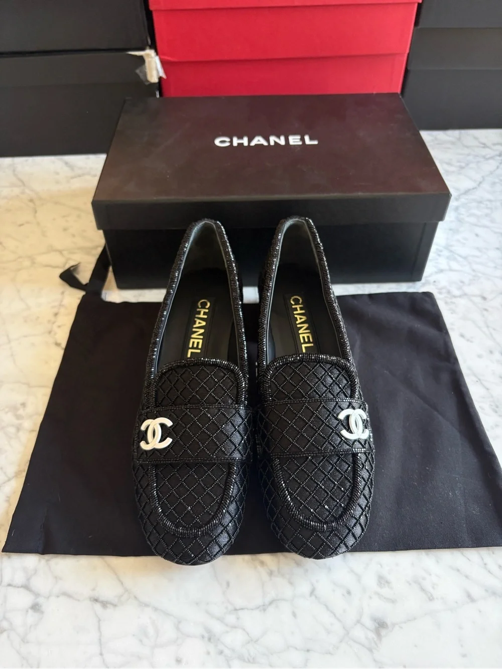 CHANEL 2023 INTERLOCKING CC LOGO PUMPS